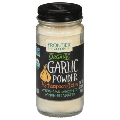 Frontier Nat Prod Co-Op Garlic Powder Organic 1/2.33 OZ [UNFI-CARLISLE #335562] [ebt]