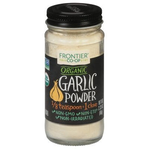 Frontier Nat Prod Co-Op Garlic Powder Organic 1/2.33 OZ [UNFI-CARLISLE #335562] [ebt]