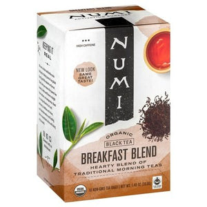 Numi Tea Black Tea Organic Breakfast Blend Tea Bags 6/18 BAG [UNFI #290825] [ebt]