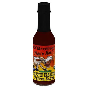 Obrothers Hot Sauce Pepper Sauce Organic Chipotle Habanero 12/5 OZ [UNFI #1685601] [ebt]