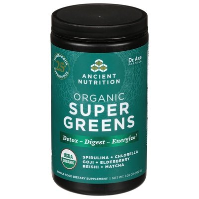 Ancient Nutrition Super Greens Organic 1/7.05 OZ [UNFI-CARLISLE #2746246]