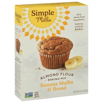 Simple Mills Baking Mix Almond Flour Banana Muffin & Bread 6/9 OZ [UNFI #1709641] [ebt]
