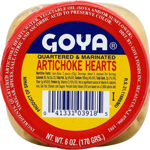 Goya Artichoke Hearts Quartered & Marinated 12/6 OZ [UNFI #0982165] [ebt]