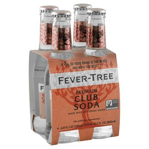 Fever-Tree Club Soda Premium 4 Pack 6/4/6.8 OZ [UNFI #1144138] [ebt]