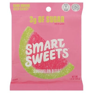 Smartsweets Candy Sourmelon Bites 12/1.8 OZ [UNFI-CARLISLE #2640464] [ebt]