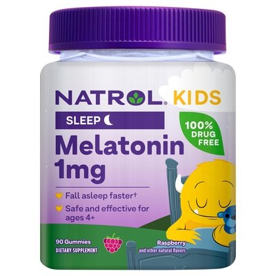 Natrol Melatonin Sleep 1 mg Gummies Raspberry 90 CT [UNFI #2396042]