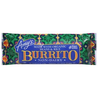 Amys Burrito Non-Dairy Plant Based 12/6 OZ [UNFI #188888] [ebt]