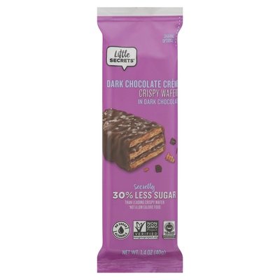 Little Secrets Wafers Crispy Dark Chocolate Creme 12/1.4 OZ [UNFI-CARLISLE #2277432] [ebt]