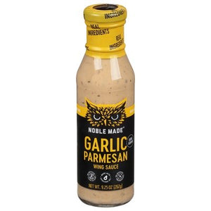 Noble Made Wing Sauce Zero Sugar Garlic Parmesan 6/9.25 OZ [UNFI #2804326] [ebt]