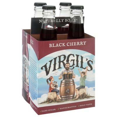 Virgil Cream Soda Black Cherry 6/4/12 OZ [UNFI #781971] [ebt]