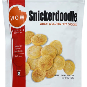 Wow Baking Company Cookies Wheat & Gluten Free Snickerdoodle 6/8 OZ [UNFI #02942084] [ebt]