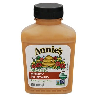 Annies Naturals Mustard Organic Honey 12/9 OZ [UNFI #256461] [ebt]