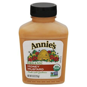 Annies Naturals Mustard Organic Honey 12/9 OZ [UNFI #256461] [ebt]
