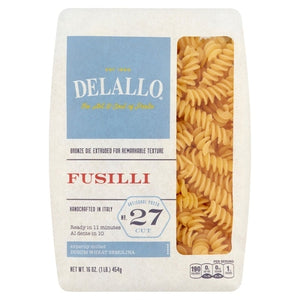 Delallo Fusilli No. 27 Cut 8/16 OZ [UNFI #2979599] [ebt]