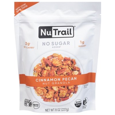 Nutrail Nut Granola Cinnamon Pecan 6/8 OZ [UNFI #2932457] [ebt]