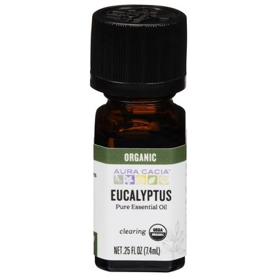 Aura Cacia Pure Essential Oil Organic Eucalyptus Clearing 1/.25 OZ [UNFI-CARLISLE #323238]
