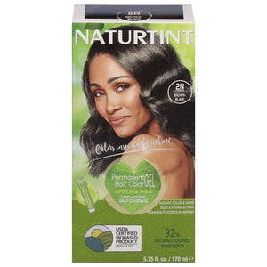 Naturtint Hair Color Gel Permanent Ammonia Free Brown-Black 2N 1/5.6 OZ [UNFI-CARLISLE #830497]