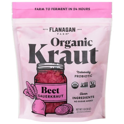 Glk Sauerkraut Llc Kraut Organic Beet 6/16 OZ [UNFI #03120011] [ebt]