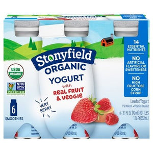 Stonyfield Organic Yogurt Lowfat Very Berry 4/6/3.1 Z [UNFI #1190727] [ebt]