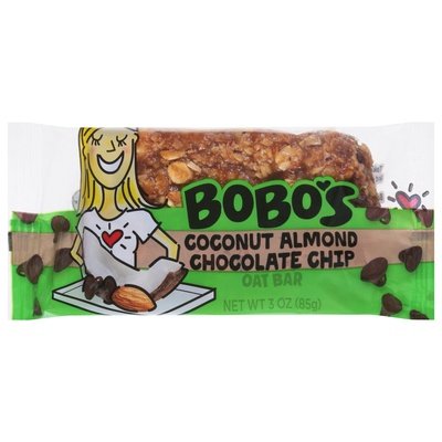 Bobos Oat Bars Oat Bar Coconut Almond Chocolate Chip 12/3 OZ [UNFI #0999599] [ebt]