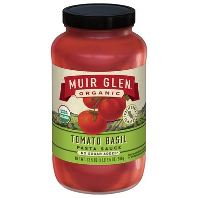 Muir Glen Pasta Sauce Organic Tomato Basil 12/23.5 OZ [UNFI #2907129] [ebt]