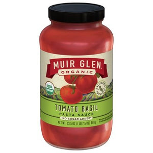 Muir Glen Pasta Sauce Organic Tomato Basil 12/23.5 OZ [UNFI #2907129] [ebt]