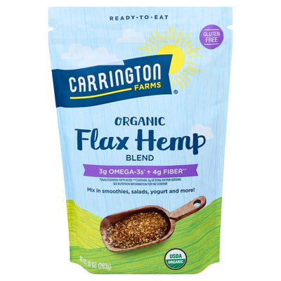 Carrington Farms Flax Hemp Blend Organic 6/10 OZ [UNFI #01546068] [ebt]