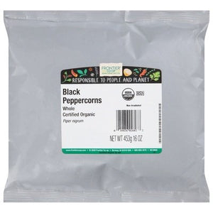Frontier Nat Prod Co-Op Black Peppercorns Whole 1LB [UNFI-CARLISLE #735787] [ebt]