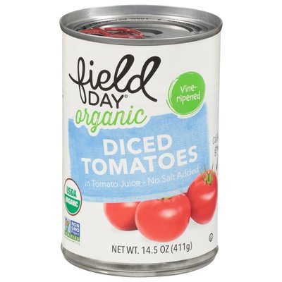 Field Day Tomatoes Organic Diced 12/14.5 OZ [UNFI #1881820] [ebt]