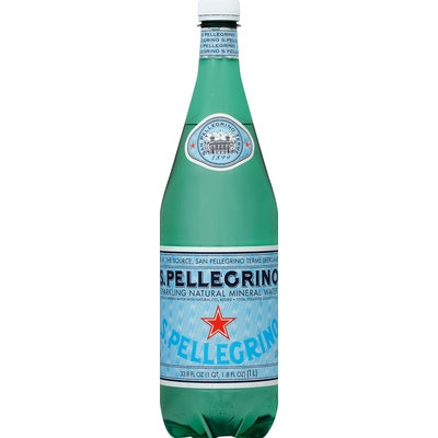 San Pellegrino Sparkling Water Natural Mineral 12/1 LTR [UNFI #0396697] [ebt]