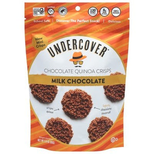 Undercover Chocolate Chocolate Quinoa Crisps Milk Chocolate Mini 12/3 OZ [UNFI #3018660] [ebt]