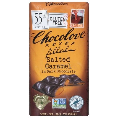 Chocolove Salted Caramel In Dark Chocolate Filled 10/3.2 OZ [UNFI-CARLISLE #1815422] [ebt]