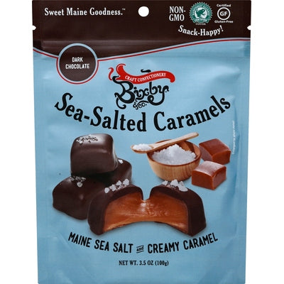 Bixby & Co Caramels Sea-Salted Dark Chocolate 6/3.5 OZ [UNFI #02482867] [ebt]