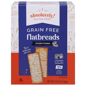 Absolutely Gluten Free Flatbreads Grain Free Everything 12/5.29 OZ [UNFI #1118264] [ebt]
