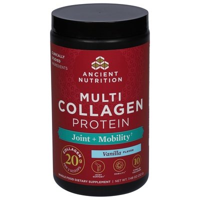 Ancient Nutrition Multi Collagen Protein Joint + Mobility Vanilla Flavor 1/7.48 OZ [UNFI-CARLISLE #2734440]