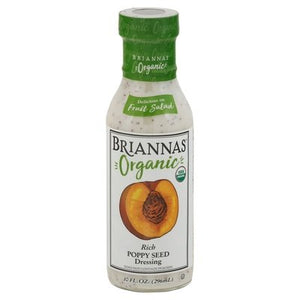 Briannas Dressing Organic Poppy Seed Rich 6/10 OZ [UNFI #2412450] [ebt]