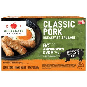Applegate Farms Breakfast Sausage Classic Pork 12/7 OZ [UNFI #1225606] [ebt]