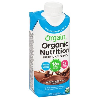 Orgain Nutritional Shake Smooth Chocolate Flavored 12/11 OZ [UNFI #1535756] [ebt]