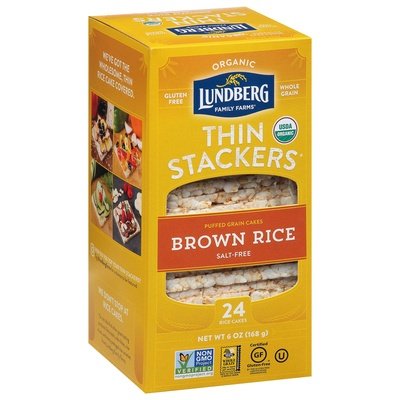 Lundberg Family Farms Rice Cakes Organic Brown Rice 6/6 OZ [UNFI #2515674] [ebt]