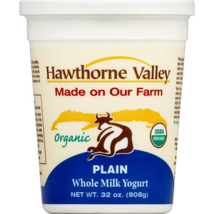 Hawthorne Valley Yogurt Organic Whole Milk Plain 6/32 OZ [UNFI #0510800] [ebt]