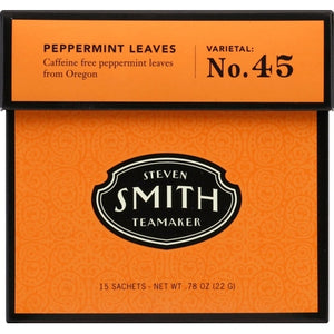 Smith Teamaker Tea Peppermint Leaves Sachets 6/15 BAG [UNFI #0985028] [ebt]