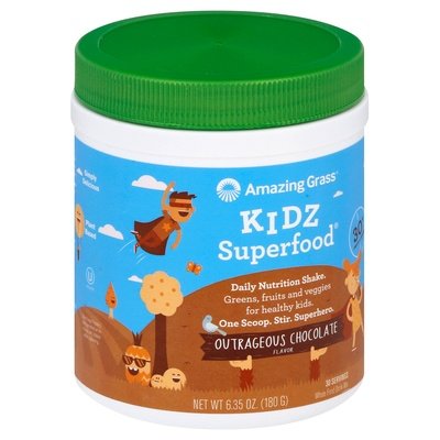 Amazing Grass Kidz Superfood Outrageous Chocolate Flavor 1/6.35 OZ [UNFI-CARLISLE #2186963]