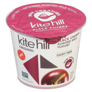 Kite Hill Yogurt Almond Milk Black Cherry Original 8/5.3 OZ [UNFI #2833234] [ebt]