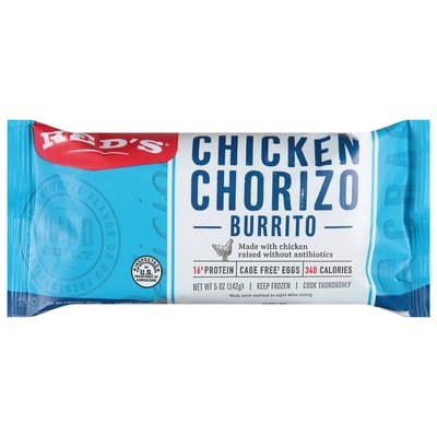 Reds Burrito Chicken Chorizo 12/5 OZ [UNFI #2036507] [ebt]