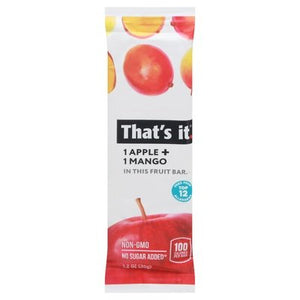 Thats It Fruit Bar Apple + Mango 12/1.2 OZ [UNFI-CARLISLE #1175975] [ebt]