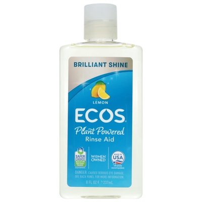 Ecos Rinse Aid Plant Powered Lemon 12/8 OZ [UNFI #595637]