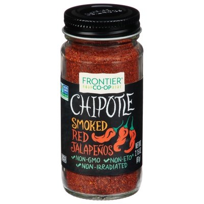 Frontier Nat Prod Co-Op Chipotle Red Jalapenos Smoked 1/2.15 OZ [UNFI-CARLISLE #1243278] [ebt]