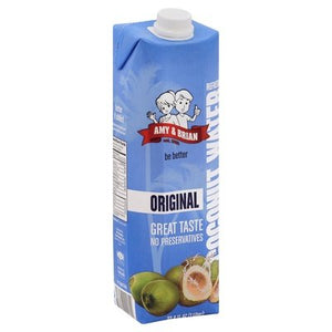 Amy & Brian Coconut Water Refreshing Original 6/33.8 OZ [UNFI #1774900] [ebt]
