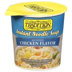 Tradition Instant Noodle Soup Vegetarian Chicken Flavor Imitation 12/2.29 OZ [UNFI #863662] [ebt]