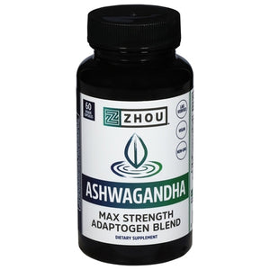 Zhou Ashwagandha Capsules 1/60 CT [UNFI-CARLISLE #2836930]